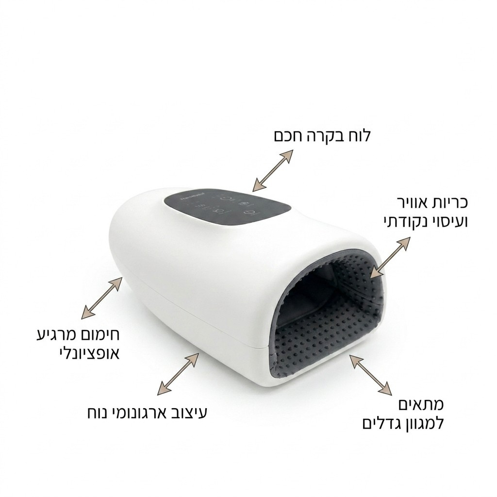 HandRelief Pro – מכשיר עיסוי הידיים שמחזיר לכפות ידייך את הגמישות והרוגע