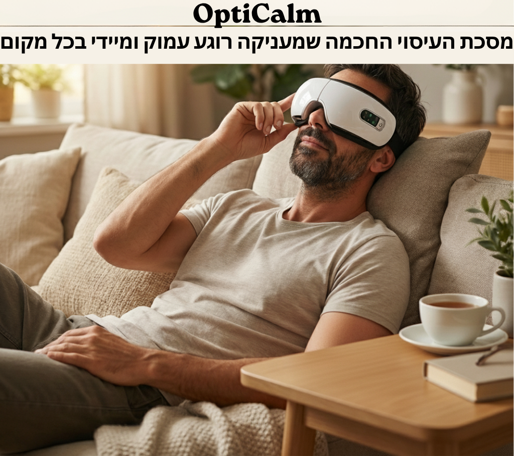 OptiCalm – מסכת העיסוי החכמה שמחזירה לעיניים שלך שקט